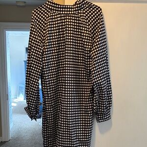 SHEIN Black and White Polka Dot Dress